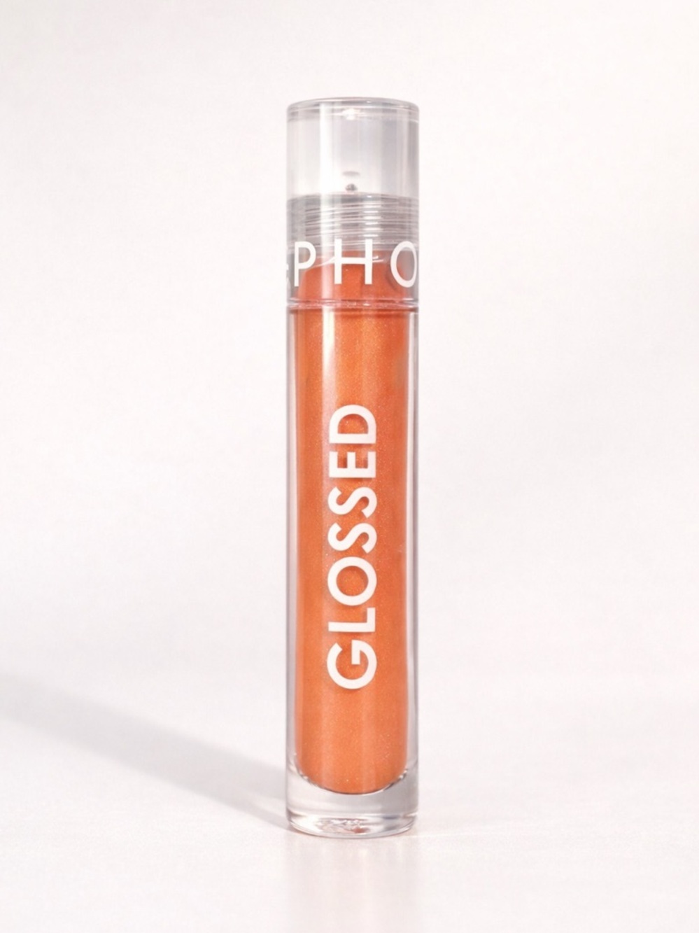 Sephora Collection Lip Gloss “Confident” Shade 35 Shimmer Nude Peach Full Size